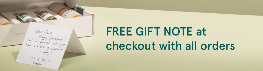 Gift note banner